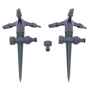 UGW-S10 R3/K GREY/OLIVE SET02 Распылитель садовый вращающийся, 3х лепестковый, с последовательным соединением. Цвет серый/оливковый. Набор из 2 шт. TM ФитоЛето UL-00013741
