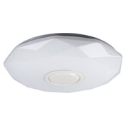 ULI-D292 70W/SW+RGB/50 VENUS O3 Cветильник светодиодный накладной с Bluetooth колонкой. Диммируемый. Пульт ДУ (в/к). Теплый свет(3000К)/Белый свет(4000К)/Дневной свет(6500К)/RGB. 5400Лм. TM Uniel UL-00013615