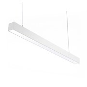 ULO-K10D 30W/3000K/L120 IP40 WHITE Светильник линейный светодиодный подвесной. Теплый белый свет (3000K). 3360Лм. Алюминий. Цвет белый. TM Uniel UL-00014675