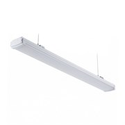 ULO-K21A 20W/5000K/L62/K IP65 WHITE Светильник линейный светодиодный подвесной. Белый свет (5000K). 2200Лм. 625х84х44мм. Корпус белый. TM Uniel UL-00013699