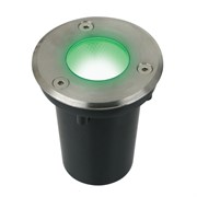 ULU-B13A-3W/GREEN IP67 GREY Светильник светодиодный тротуарный. Архитектурный встраиваемый. Зеленый свет. Корпус серый. TM Uniel UL-00012389
