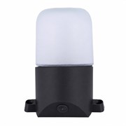 UWL-K02R 60W/E27 IP65 BLACK Светильник влагозащищенный под лампу Е27, наклонный, для бань и саун, до +125°С. Цвет корпуса черный. ТМ Uniel UL-00013473