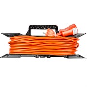 УС-1-20 /UCK-1N/2x1,00/20M/F ORANGE Удлинитель силовой на рамке, б/з, 1гнездо, 20м (ПВС 2х1,00), 10A. Оранжевый. TМ Uniel UL-00014545