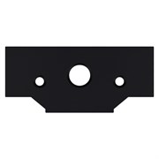UFC-Q122 C20 BLACK SET2 Заглушка торцевая для профиля типа A20 под натяженые потолки, в составе набора из 2 штук. ТМ Volpe UL-00014649