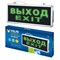 ULR-Q411 1W GREEN/SILVER ВЫХОД/EXIT Светильник светодиодный аварийного освещения с встроенным аккумулятором, AC/DС. Дневной свет (6500K). Корпус серебристый. ТМ Volpe. UL-00002921 - фото 73350