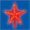 ULD-H2121-031/STA RED STAR-3 Украшение светодиодное для ёлки «Звезда-3», 21 см. 31 светодиод. Красный свет. Прозрачный провод. TM Uniel UL-00008704 - фото 73512
