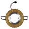 DLS-L140 GU5.3 GLASSY/GOLD Светильник декоративный встраиваемый, серия Luciole. Без лампы, цоколь GU5.3. Доп. светодиодная подсветка 3Вт. Стекло. Зеркальный/светло-желтый. ТМ Fametto UL-00003875 - фото 75108