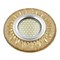 DLS-L141 GU5.3 GLASSY/GOLD Светильник декоративный встраиваемый, серия Luciole. Без лампы, цоколь GU5.3. Доп. светодиодная подсветка 3Вт. Стекло. Зеркальный/светло-желтый. ТМ Fametto UL-00003878 - фото 75121