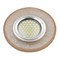 DLS-L142 GU5.3 GLASSY/LIGHT TEA Светильник декоративный встраиваемый, серия Luciole. Без лампы, цоколь GU5.3. Доп. светодиодная подсветка 3Вт. Стекло. Зеркальный/светло-коричневый. ТМ Fametto UL-00003881 - фото 75128