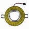 DLS-L144 GU5.3 GLASSY/GOLD Светильник декоративный встраиваемый, серия Luciole. Без лампы, цоколь GU5.3. Доп. светодиодная подсветка 3Вт. Стекло. Зеркальный/светло-желтый. ТМ Fametto UL-00003888 - фото 75150