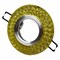 DLS-L144 GU5.3 GLASSY/GOLD Светильник декоративный встраиваемый, серия Luciole. Без лампы, цоколь GU5.3. Доп. светодиодная подсветка 3Вт. Стекло. Зеркальный/светло-желтый. ТМ Fametto UL-00003888 - фото 75155