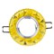 DLS-L150 GU5.3 GLASSY/YELLOW Светильник декоративный встраиваемый, серия Luciole. Без лампы, цоколь GU5.3. Доп. светодиодная подсветка 3Вт. Стекло. Зеркальный/светло-желтый. ТМ Fametto UL-00003906 - фото 75208