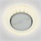 DLS-L158 GX53 CHROME/MATT CLEAR  Светильник декоративный встраиваемый, серия Luciole. Без лампы, цоколь GX53. Доп. светодиодная подсветка 4Вт. Металл/стекло. Хром/матовый+прозрачный. ТМ Fametto UL-00005323 - фото 75245
