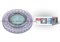 DLS-P102 GU5.3 CHROME/PINK Светильник декоративный встраиваемый. Без лампы. Металл, цвет хром. Отделка прозрачное стекло с элементами розового. ТМ Fametto. 09986 - фото 75257