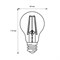 LED-A60-8W/WW/E27/CL GLA01TR Лампа светодиодная. Форма "A", прозрачная. Серия Air. Теплый белый свет (3000K). Картон. ТМ Uniel UL-00002210 - фото 76093