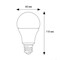 LED-A60-9W/SCBG/E27/FR/DIM IP65 PLO65WH Лампа светодиодная диммируемая для бройлеров. Спектр синий и зеленый. TM Uniel. UL-00003190 - фото 76176