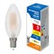 LED-C35-5W/3000K/E14/FR/SLF Лампа светодиодная. Форма "свеча", матовая. Теплый белый свет (3000K). ТМ Volpe UL-00008322 - фото 76354