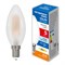 LED-C35-5W/4000K/E14/FR/SLF Лампа светодиодная. Форма "свеча", матовая. Белый свет (4000K). ТМ Volpe UL-00008323 - фото 76364