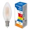 LED-C35-7W/3000K/E14/FR/SLF Лампа светодиодная. Форма "свеча", матовая. Теплый белый свет (3000K). ТМ Volpe UL-00008330 - фото 76444