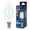 LED-C35-9W/4000K/E14/CL PLS02WH Лампа светодиодная. Форма "свеча", прозрачная. Серия Sky. Белый свет (4000К). Картон. ТМ Uniel. UL-00005161 - фото 76475