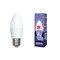 LED-C37-11W/DW/E27/FR/NR Лампа светодиодная. Форма "свеча", матовая. Серия Norma. Дневной белый свет (6500K). Картон. ТМ Volpe UL-00003813 - фото 76527