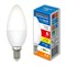 LED-C37-6W/3000K/E14/FR/DIM/SLS Лампа светодиодная, диммируемая. Форма "свеча", матовая. Теплый белый свет (3000K). ТМ Volpe UL-00009225 - фото 76554