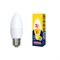 LED-C37-9W/WW/E27/FR/NR Лампа светодиодная. Форма "свеча", матовая. Серия Norma. Теплый белый свет (3000K). Картон. ТМ Volpe UL-00003807 - фото 76649