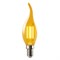 LED-CW35-5W/AMBER/E14/VLF Лампа светодиодная Vintage. Форма «свеча на ветру», янтарная колба. Картон. TM Volpe UL-00009158 - фото 76669