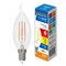 LED-CW35-6W/3000K/E14/CL/DIM/SLF Лампа светодиодная диммируемая. Форма "свеча на ветру", прозрачная. Теплый белый свет (3000K). Картон. ТМ Volpe UL-00009243 - фото 76681