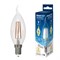 LED-CW35-9W/4000K/E14/CL/DIM GLA01TR Лампа светодиодная диммируемая. Форма "свеча на ветру", прозрачная. Серия Air. Белый свет (4000K). Картон. ТМ Uniel. UL-00005190 - фото 76770