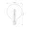 LED-G125-8W/GOLDEN/E27 GLV21GO Лампа светодиодная Vintage. Форма «шар», золотистая колба. Картон. ТМ Uniel UL-00002358 - фото 76897