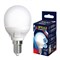 LED-G45 7W/6500K/E14/FR PLP01WH Лампа светодиодная. Форма «шар», матовая. Серия ЯРКАЯ. Дневной белый свет (6500K). Картон. ТМ Uniel UL-00011018 - фото 76921