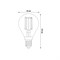 LED-G45-13W/3000K/E14/CL PLS02WH Лампа светодиодная. Форма "шар", прозрачная. Серия Sky. Теплый белый свет (3000К). Картон. ТМ Uniel. UL-00005905 - фото 76945