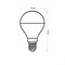 LED-G45-5W/3000K/E14/FR/SLS Лампа светодиодная. Форма "шар", матовая. Теплый белый свет (3000K). ТМ Volpe UL-00008812 - фото 77022