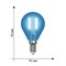 LED-G45-5W/BLUE/E14 GLA02BL Лампа светодиодная. Форма "шар". Серия Air color. Синий свет. Картон. ТМ Uniel UL-00002989 - фото 77042