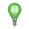 LED-G45-5W/GREEN/E14 GLA02GR Лампа светодиодная. Форма "шар". Серия Air color. Зеленый свет. Картон. ТМ Uniel UL-00002987 - фото 77069