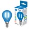 LED-G45-5W/GREEN/E27 GLA02GR Лампа светодиодная. Форма "шар". Серия Air color. Зеленый свет. Картон. ТМ Uniel UL-00002988 - фото 77084