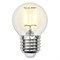 LED-G45-7,5W/WW/E27/CL GLA01TR Лампа светодиодная. Форма "шар", прозрачная. Серия Air. Теплый белый свет (3000K). Картон. ТМ Uniel UL-00003252 - фото 77239