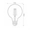 LED-G95-6W/GOLDEN/E27 GLV21GO Лампа светодиодная Vintage. Форма «шар», золотистая колба. Картон. ТМ Uniel UL-00002359 - фото 77348
