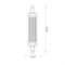 LED-J118-12W/4000K/R7s/CL PLZ06WH Лампа светодиодная, прозрачная. Белый свет (4000К). Картон. ТМ Uniel. UL-00009186 - фото 77635