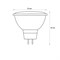 LED-JCDR-7W/3000K/GU5.3/FR/DIM/SLS Лампа светодиодная, диммируемая. Форма «JCDR», матовая. Теплый белый свет (3000K). ТМ Volpe UL-00009235 - фото 77781
