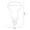 LED-R50-7W/3000K/E14/FR/SLS Лампа светодиодная. Форма «Рефлектор», матовая. Теплый белый свет (3000K). ТМ Volpe UL-00008822 - фото 78050