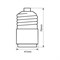 LH40-27L BASE ADAPTOR Переходник для цоколей с E40 на E27 длинный. 00719 - фото 78235