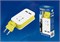 S-CT1-1,5U WHITE/GREEN LM Удлинитель серии Travel, шнур 1,5м., 1 гнездо, б/з, 2USB*1,1A. Белый с салатовым. ТМ Uniel. UL-00003429 - фото 78377