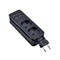 S-CT2-1,5U BLACK Удлинитель серии Travel, шнур 1,5м., 2 гнездa, 10A, б/з, 4USB(2,1A). Черный. ТМ Uniel UL-00011135 - фото 78380