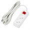 S-CU2-5B WHITE Удлинитель серии Ultra, шнур 5м., 2 гнезда, 10A, б/з. Белый. TM Uniel UL-00009993 - фото 78439