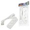 S-CU3-2 WHITE Удлинитель серии Ultra, шнур 2м., 3 гнезда, 10A, б/з. Белый. TM Uniel UL-00009981 - фото 78453
