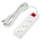 S-CU3-3B WHITE Удлинитель серии Ultra, шнур 3м., 3 гнезда, 10A, б/з. Белый. TM Uniel UL-00009995 - фото 78467