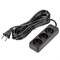 S-CU3-5 BLACK Удлинитель серии Ultra, шнур 5м., 3 гнезда, 10A, б/з. Черный. TM Uniel UL-00009985 - фото 78471