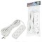 S-CU3-5 WHITE Удлинитель серии Ultra, шнур 5м., 3 гнезда, 10A, б/з. Белый. TM Uniel UL-00009984 - фото 78477
